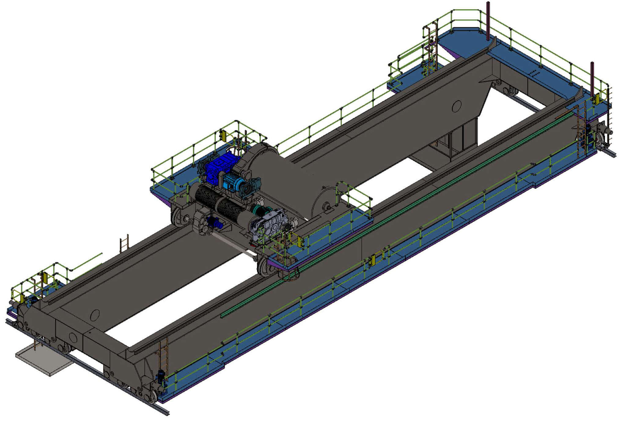 Rocky Reach Powerhouse Bridge Cranes_Rendering