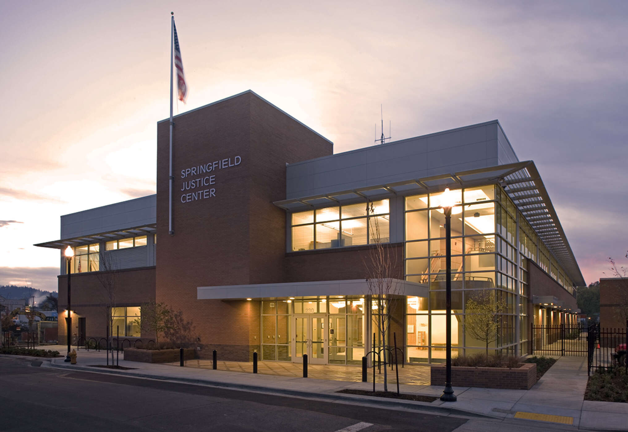 Springfield Justice Center_at dusk sm