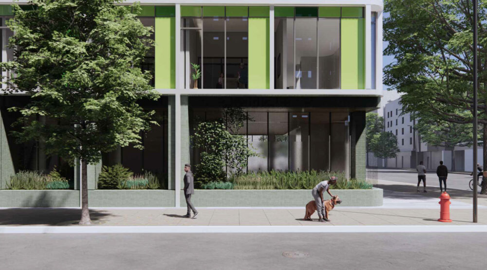 600 San Pedro 100 SD Street Level Exterior4