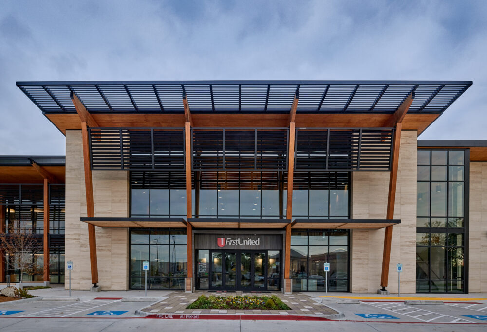First United Bank Sherman Mass Timber Office